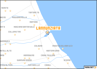 map of LʼAnnunziata