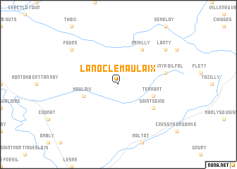 map of La Nocle-Maulaix