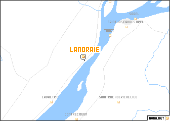 map of Lanoraie