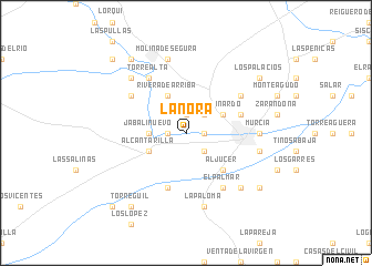 map of La Ñora