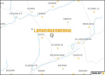 map of La Noria de Marohui