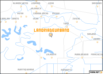 map of La Noria de Urbano