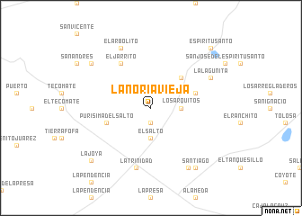 map of La Noria Vieja