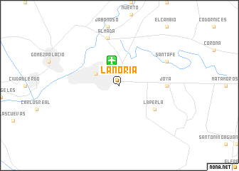 map of La Noria