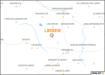 map of La Noria