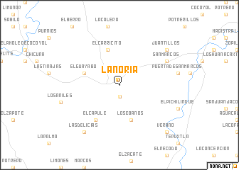 map of La Noria