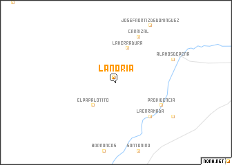 map of La Noria