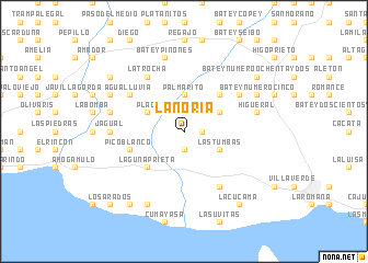 map of La Noria