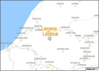 map of La Noria