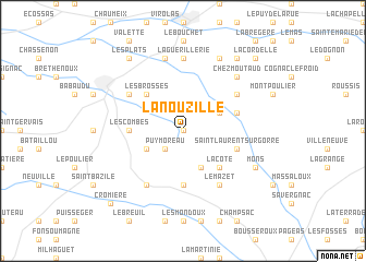 map of La Nouzille