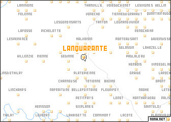 map of LʼAn Quarante