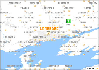 map of Lanrédec