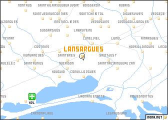 map of Lansargues