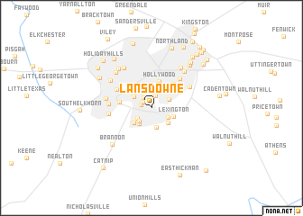 map of Lansdowne