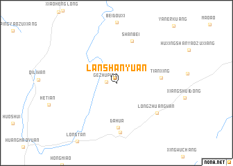 map of Lanshanyuan