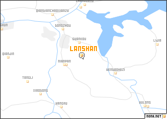 map of Lanshan