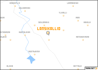 map of Länsikallio