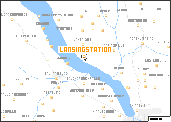 map of Lansing Station