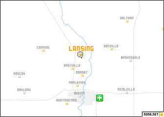 map of Lansing