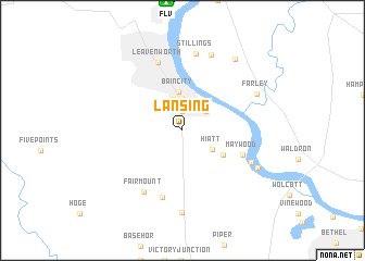 map of Lansing