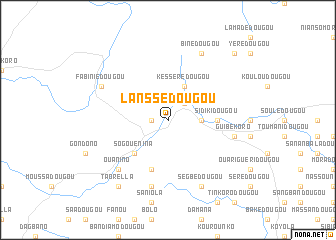 map of Lanssédougou