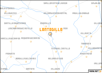 map of Lantadilla