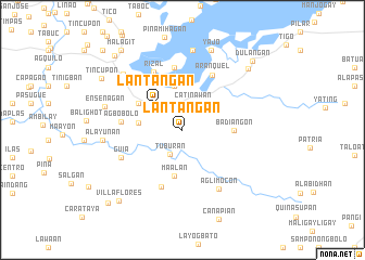 map of Lantangan