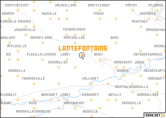 map of Lantéfontaine
