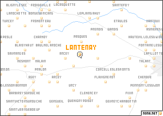 map of Lantenay