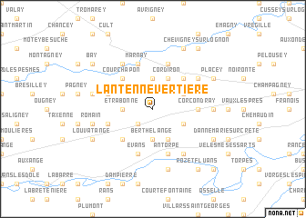 map of Lantenne-Vertière