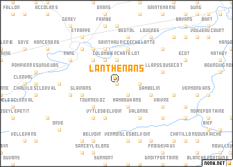 map of Lanthenans