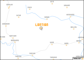 map of Lantian