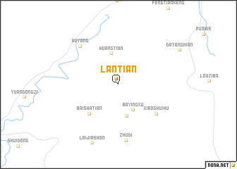 map of Lantian