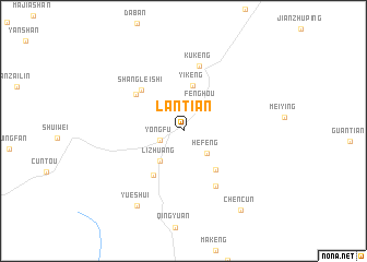 map of Lantian