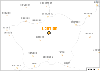 map of Lantian