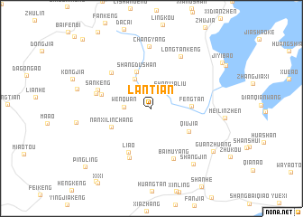 map of Lantian