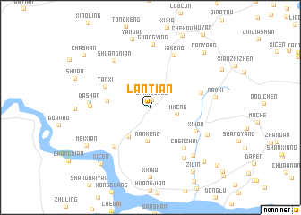 map of Lantian