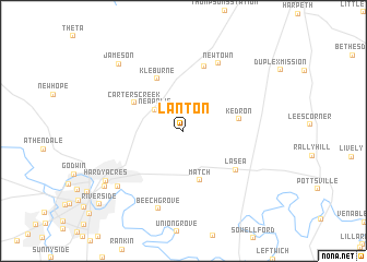 map of Lanton