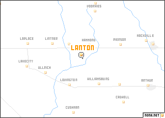 map of Lanton