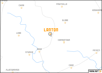 map of Lanton