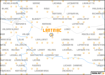 map of Lantriac