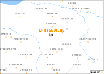 map of Lantseviche