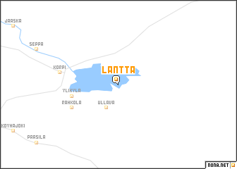 map of Länttä