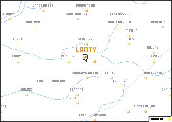 map of Lanty