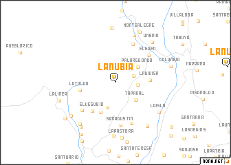 map of La Nubia