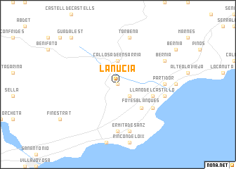 map of La Nucía