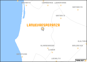 map of La Nueva Esperanza
