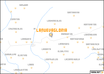 map of La Nueva Gloria