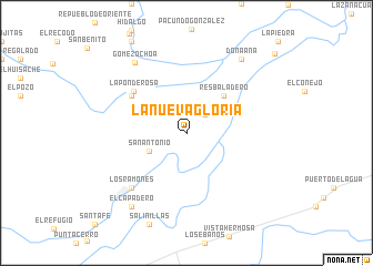 map of La Nueva Gloria