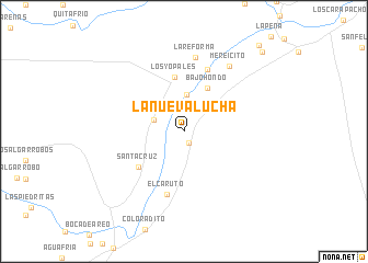 map of La Nueva Lucha
